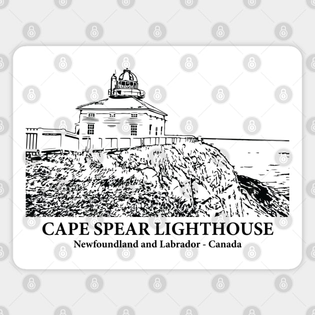 Cape Spear Lighthouse - Newfoundland and Labrador Magnet by Lakeric
